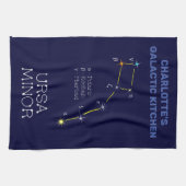 Konstellation Ursa Minor Geschirrtuch (Horizontal)