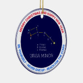 Konstellation Ursa Minor Keramik Ornament (Rechts)