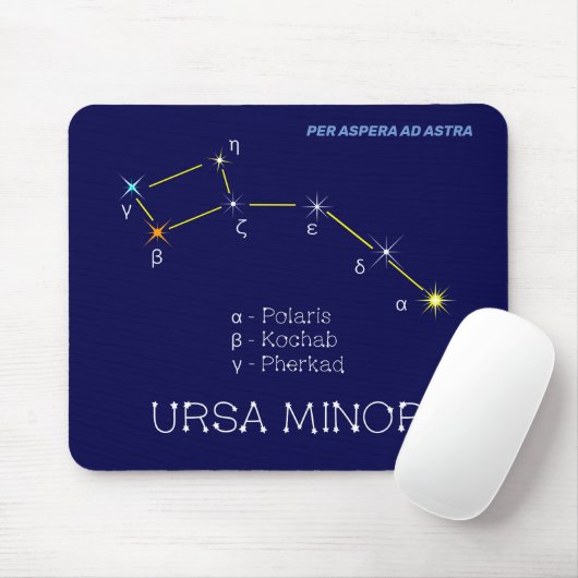 Konstellation Ursa Minor Mousepad (Mit Mouse)