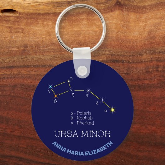 Konstellation Ursa Minor Schlüsselanhänger (Vorderseite)