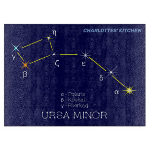 Konstellation Ursa Minor Schneidebrett