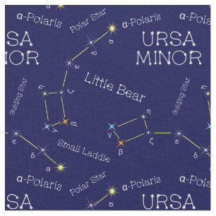 Konstellation Ursa Minor Stoff