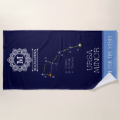 Konstellation Ursa Minor Strandtuch (Vorderseite)