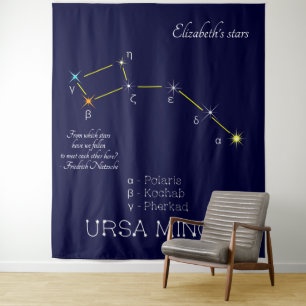 Konstellation Ursa Minor Wandteppich
