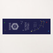 Konstellation Ursa Minor Yogamatte (Rückseite (Horizontal))