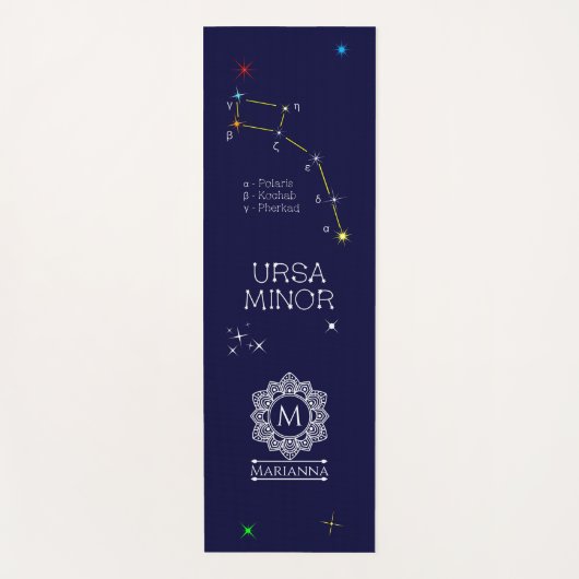 Konstellation Ursa Minor Yogamatte (Vorderseite)