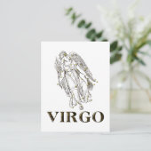 Konstellation: Virgo Postkarte (Stehend Vorderseite)