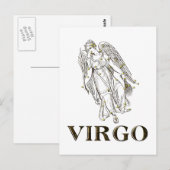 Konstellation: Virgo Postkarte (Vorne/Hinten)