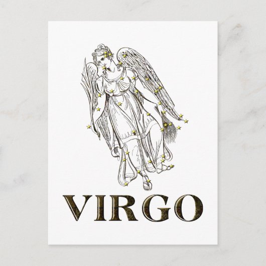 Konstellation: Virgo Postkarte (Vorderseite)
