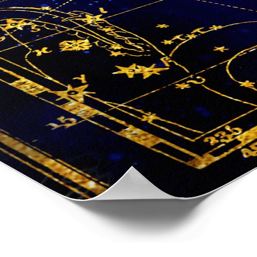 Konstellation von Booten Poster (Ecke)