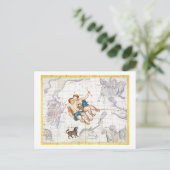 Konstellation von Gemini mit Canis Minor, Platte 1 Postkarte (Stehend Vorderseite)