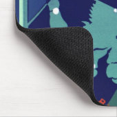 Konstellation von Krebskranken Vintage Zodiakastas Mousepad (Ecke)