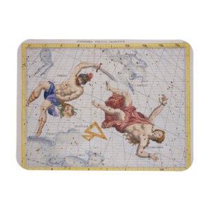 Konstellation von Perseus und von Andromeda, von Magnet