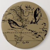 Konstellation von Pisces Hevelius um 1690 Button (Vorderseite)