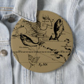 Konstellation von Pisces Hevelius um 1690 Button (Beispiel)