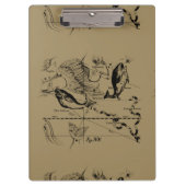 Konstellation von Pisces Hevelius um 1690 Klemmbrett (Vorderseite)