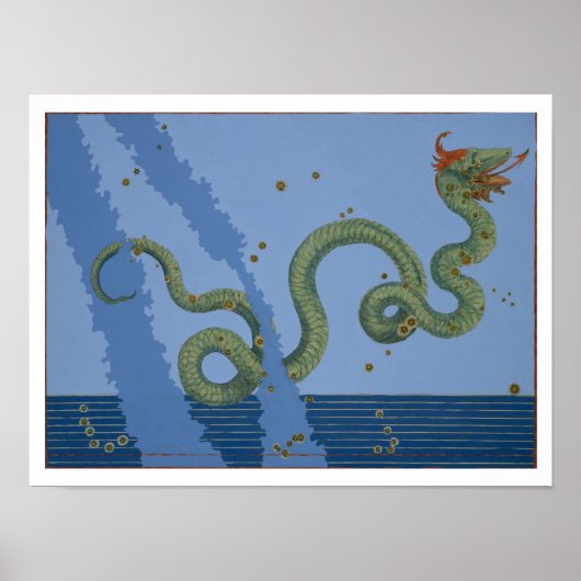 Konstellation von Serpens Caput und Serpens Cauda, Poster (Vorne)
