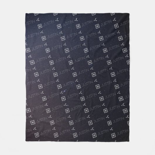 Konstellation von Sternzeichen Sternzeichen Sternz Fleecedecke (Vorderseite)