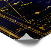 Konstellation von Ursa Major Poster (Ecke)