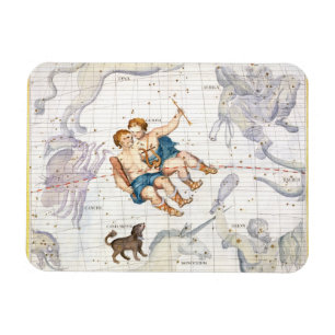Konstellation Zwillinge mit Canis-Minderjährigem, Magnet