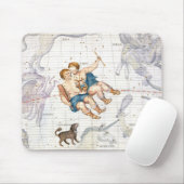 Konstellation Zwillinge mit Canis-Minderjährigem, Mousepad (Mit Mouse)