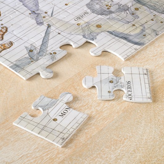 Konstellation Zwillinge mit Canis-Minderjährigem, Puzzle (Seite)