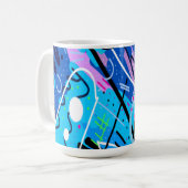 Konstellationen Abstrakter Kunst Kaffeetasse (Vorderseite Links)