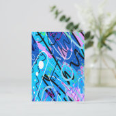 Konstellationen Abstrakter Kunst Postkarte (Stehend Vorderseite)