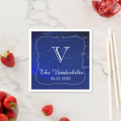 Konstellationen auf Blue Wedding Napkin Serviette (Beispiel)