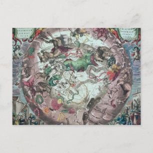 Konstellationen der südlichen Hemisphäre Postkarte