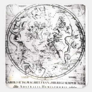 Konstellationen der südlichen Hemisphäre Quadratischer Aufkleber