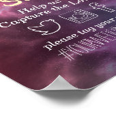 Konstellationen des Hochzeitschläfennebels Poster (Ecke)