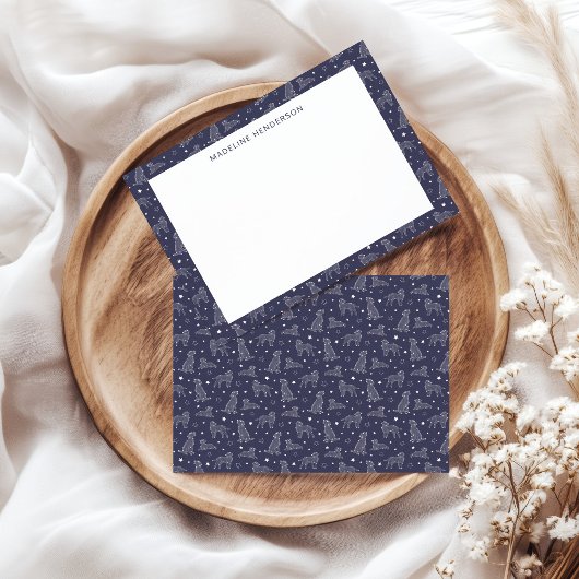 Konstellationen für polnische Hunde Mitteilungskarte