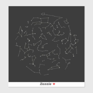 Konstellationen in der Nordhalbkugel Aufkleber