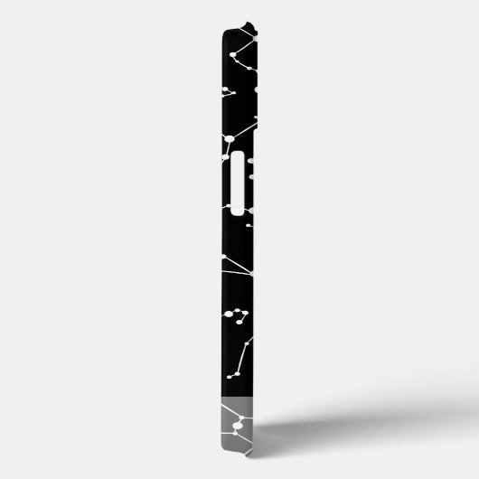 Konstellationen in Weiß im Schwarzen Raum Case-Mate iPhone Hülle (Rückseite / Rechts)