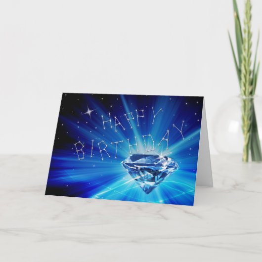 KONSTELLATIONEN UNIVERSUM BIRTHDAY GREETING - STAR KARTE (Vorderseite)