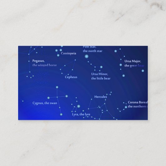 Konstellationen zu Blue Wedding Platzkarten (Rückseite)