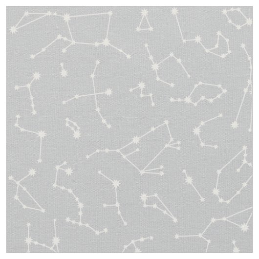 Konstellations-Gewebe - Silber Stoff (Nahaufnahme)