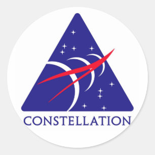 Konstellations-Logo Runder Aufkleber