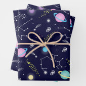 Konstellationsmuster Geschenkpapier Set (Beispiel)