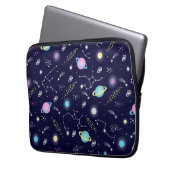 Konstellationsmuster Laptopschutzhülle (Vorderseite Links)