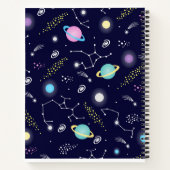 Konstellationsmuster Notizblock (Rückseite)
