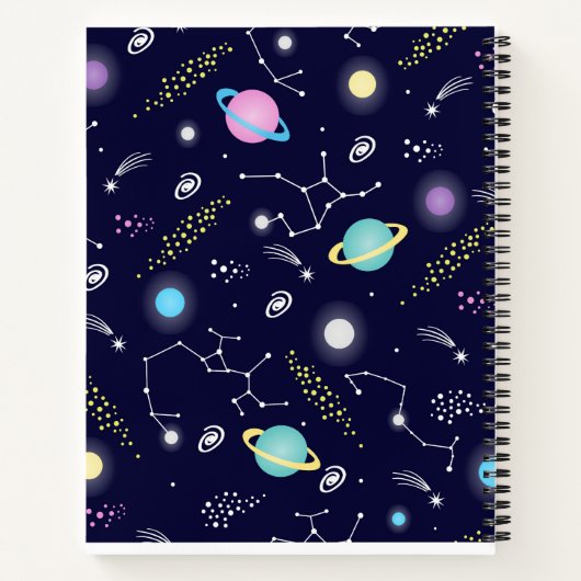 Konstellationsmuster Notizblock (Rückseite)