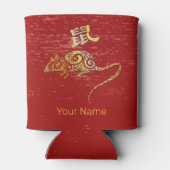 Konstellationszeichen für Ratten Chinesisches Horo Dosenkühler (Rückseite)