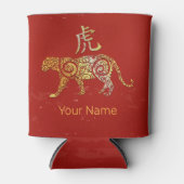 Konstellationszeichen für Tiger-Chinesisches Horos Dosenkühler (Vorderseite)