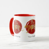 Konstellationszeichen für Tiger-Chinesisches Horos Tasse (Vorderseite Links)