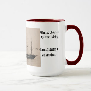Konstitution an historischem Schiff Anker Tasse