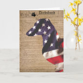 Konstitutiondachsund-Karte Karte (Gelbe Blume)