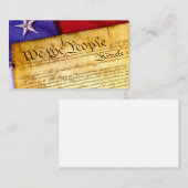 Konstitutionelle Visitenkarten Visitenkarte (Vorne/Hinten)