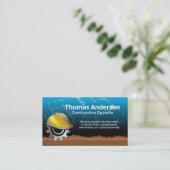 Konstrukteur | Architekt Blueprint Visitenkarte (Stehend Vorderseite)